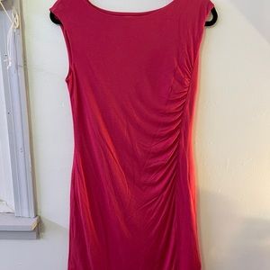 Hot pink knee length dress